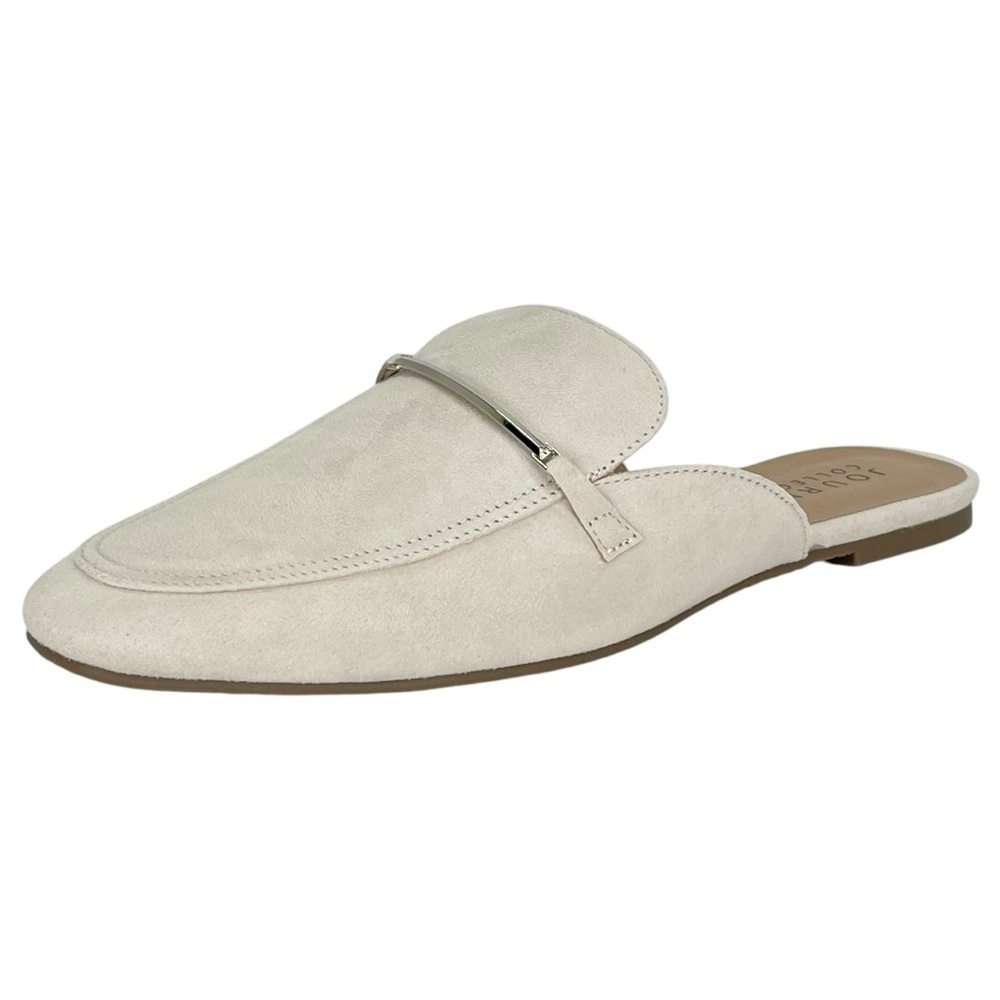 Journee Collection Ameena Cream Microsuede Womens Mules Size 8.5M - Picture 2 of 11